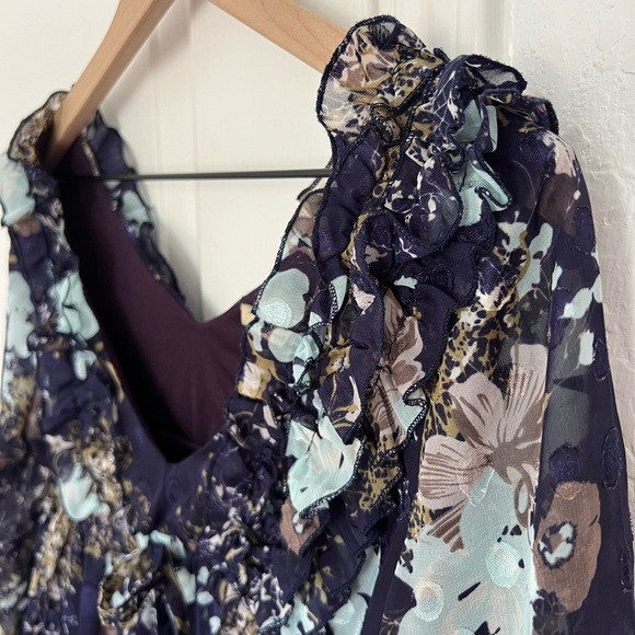 Bohemian Floral Print Mini Dress | M - Picture 7 of 11